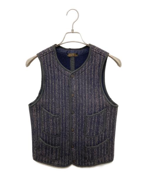 BROWN'S BEACH JACKET（ブラウンズビーチジャケット）BROWN'S BEACH JACKET (ブラウンズビーチジャケット) EARLY VEST ネイビー サイズ:36の古着・服飾アイテム