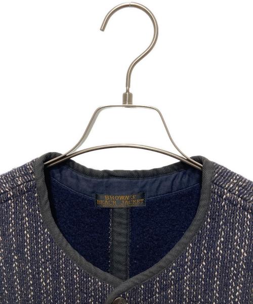 BROWN'S BEACH JACKET（ブラウンズビーチジャケット）BROWN'S BEACH JACKET (ブラウンズビーチジャケット) EARLY VEST ネイビー サイズ:36の古着・服飾アイテム