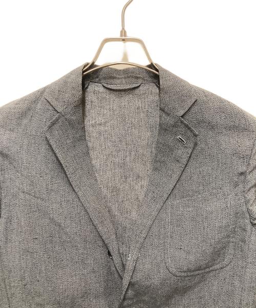 COMOLI（コモリ）COMOLI (コモリ) リネンシルクテーラードジャケット グレー サイズ:1の古着・服飾アイテム