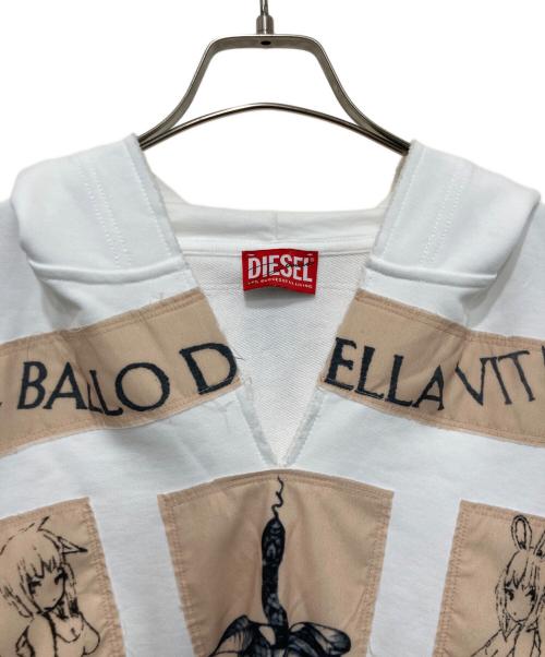 DIESEL（ディーゼル）DIESEL (ディーゼル) Damiano David S-BOXT-HOOD-DD ホワイト サイズ:Ｓの古着・服飾アイテム