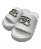 BALENCIAGAバレンシアガ）の古着「Rise 55 mm slides」｜ホワイト