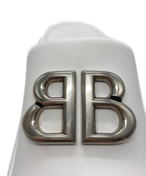 BALENCIAGA（バレンシアガ）BALENCIAGA (バレンシアガ) Rise 55 mm slides ホワイト サイズ:35の古着・服飾アイテム