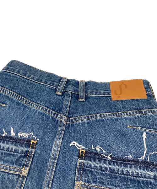 SLY（スライ）SLY (スライ) L／W TWIST SIZING DENIM インディゴの古着・服飾アイテム