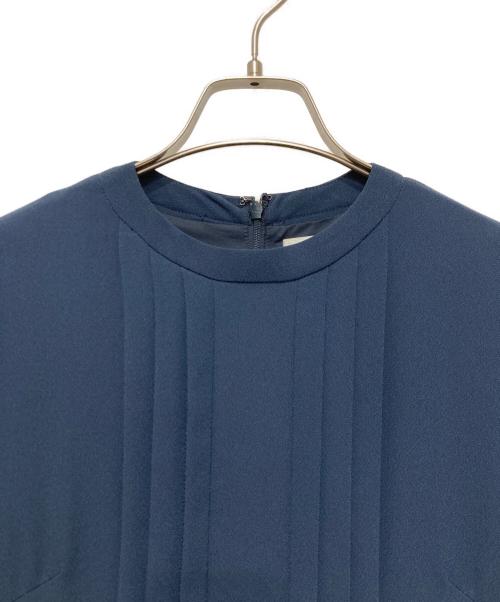 CELFORD（セルフォード）CELFORD (セルフォード) バックサテンプリーツワンピース ネイビー サイズ:36の古着・服飾アイテム