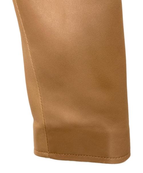 GRACE CONTINENTAL（（グレースコンチネンタル）GRACE CONTINENTAL (グレースコンチネンタル) レザーライダースジャケット ブラウン サイズ:36の古着・服飾アイテム