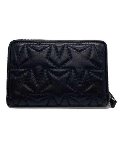 JIMMY CHOO（ジミーチュウ）JIMMY CHOO (ジミーチュウ) 二つ折り財布 スター刺繍 ブラックの古着・服飾アイテム