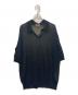 AURALEE（オーラリー）の古着「HARD TWIST HIGH GAUGE WOOL SILK KNIT SKIPPER POLO」｜ブラック