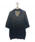 AURALEE (オーラリー) HARD TWIST HIGH GAUGE WOOL SILK KNIT SKIPPER POLO ブラック サイズ:4：18000円