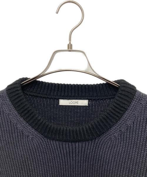 LOOPE（ルーペ）LOOPE (ルーペ) クルーネックニット ネイビー サイズ:33の古着・服飾アイテム