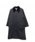 Barbour（バブアー）の古着「別注BURGHLEYステンカラーコート」｜ブラック