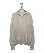 KAPTAIN SUNSHINEキャプテンサンシャイン）の古着「Cotton Knit Skipper Shirt」｜アイボリー