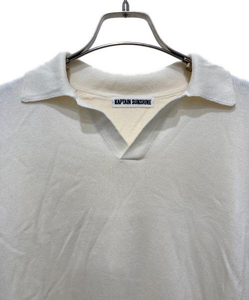 KAPTAIN SUNSHINE（キャプテンサンシャイン）KAPTAIN SUNSHINE (キャプテンサンシャイン) Cotton Knit Skipper Shirt アイボリー サイズ:38の古着・服飾アイテム