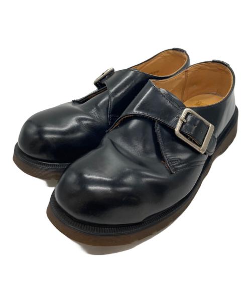 Dr.Martens（ドクターマーチン）Dr.Martens (ドクターマーチン) モンクストラップレザーシューズ ブラック サイズ:UK8の古着・服飾アイテム
