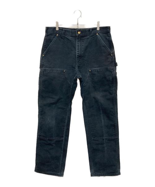 CarHartt（カーハート）CarHartt (カーハート) ダブルニーダックパンツ ブラック サイズ:36×32の古着・服飾アイテム
