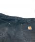中古・古着 CarHartt (カーハート) ダブルニーダックパンツ ブラック サイズ:36×32：20000円