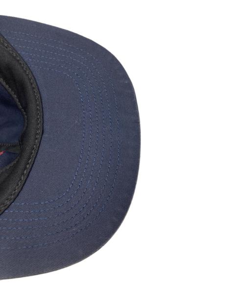 SUPREME（シュプリーム）Supreme (シュプリーム) SIDE ARC 6-PANEL CAP ネイビー×レッドの古着・服飾アイテム