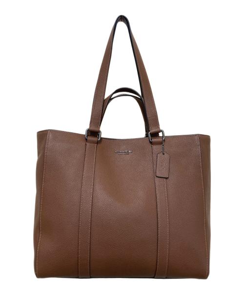 COACH（コーチ）COACH (コーチ) ハドソン ダブルハンドルトートバッグ ブラウンの古着・服飾アイテム