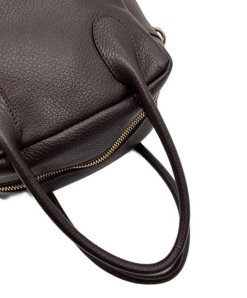 PELLE BORSA（ペレボルサ）PELLE BORSA (ペレボルサ) 2WAYミニボストンバッグ ブラウンの古着・服飾アイテム