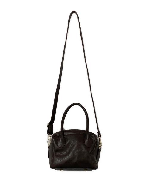 PELLE BORSA（ペレボルサ）PELLE BORSA (ペレボルサ) 2WAYミニボストンバッグ ブラウンの古着・服飾アイテム