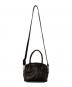 PELLE BORSA (ペレボルサ) 2WAYミニボストンバッグ ブラウン：7000円