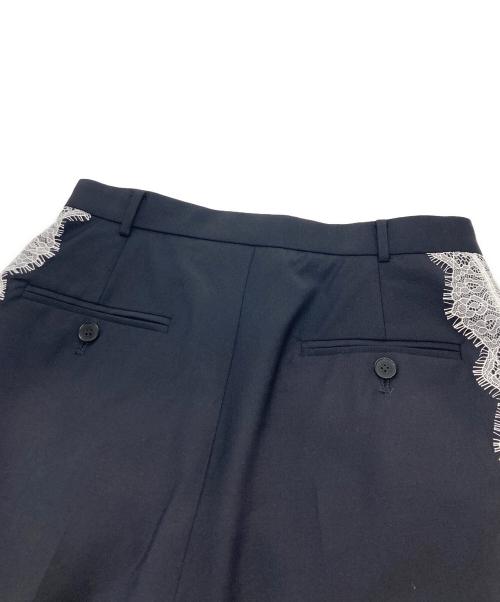 anuans（アニュアンス）anuans (アニュアンス) レーストリムタックパンツ ネイビー サイズ:2の古着・服飾アイテム