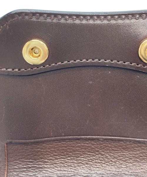 WILDSWANS（ワイルドスワンズ）WILDSWANS (ワイルドスワンズ) PALMコンパクトウォレット ブラウンの古着・服飾アイテム