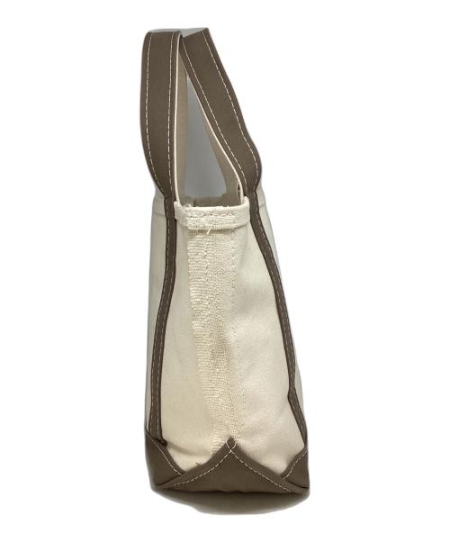 L.L.Bean（エルエルビーン）L.L.Bean (エルエルビーン) トートバッグ アイボリー×ブラウンの古着・服飾アイテム