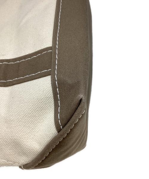 L.L.Bean（エルエルビーン）L.L.Bean (エルエルビーン) トートバッグ アイボリー×ブラウンの古着・服飾アイテム