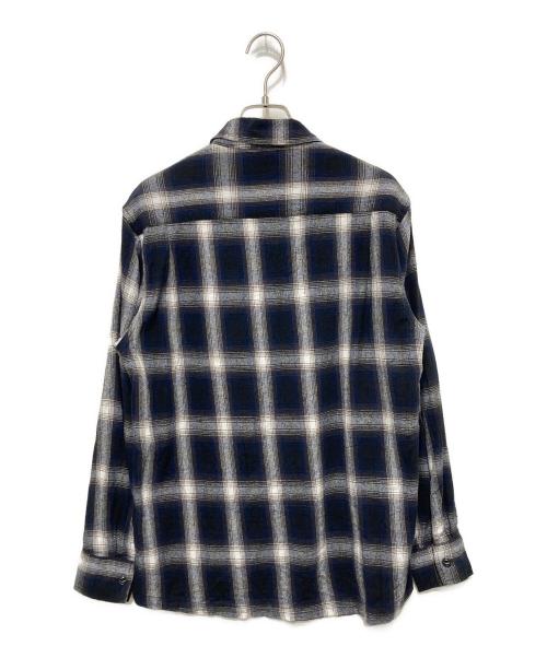 BIG MIKE（ビックマイク）BIG MIKE (ビックマイク) ライトフランネルネルシャツ ブラック サイズ:Ⅿの古着・服飾アイテム