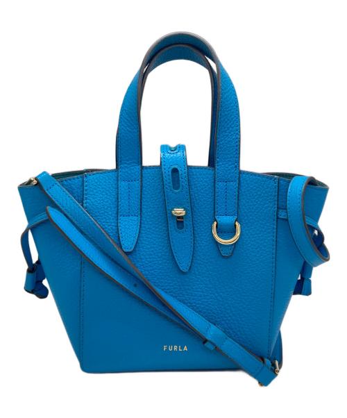 FURLA（フルラ）FURLA (フルラ) ハンドバッグ ブルーの古着・服飾アイテム