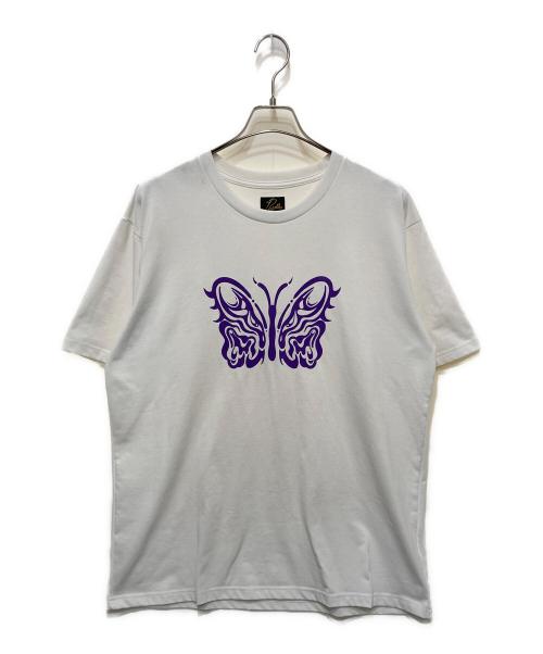 Needles（ニードルズ）Needles (ニードルズ) Kae Tanaka (カエ タナカ) プリントTシャツ ホワイト サイズ:Mの古着・服飾アイテム