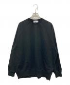 Graphpaperグラフペーパー）の古着「Ultra Compact Terry Crew Neck Sweater」｜ブラック
