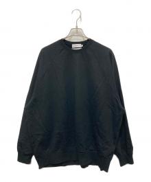 Graphpaper（グラフペーパー）の古着「Ultra Compact Terry Crew Neck Sweater」｜ブラック