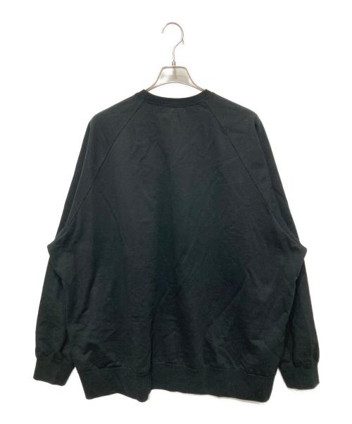 Graphpaper（グラフペーパー）Graphpaper (グラフペーパー) Ultra Compact Terry Crew Neck Sweater ブラック サイズ:Sの古着・服飾アイテム