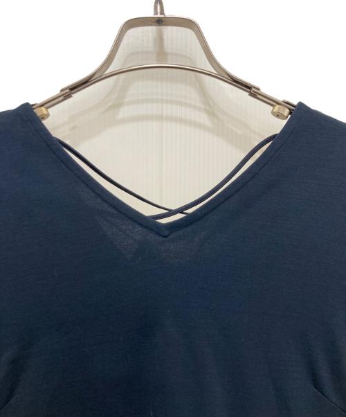 BLUE LABEL CRESTBRIDGE（ブルーレーベルクレストブリッジ）BLUE LABEL CRESTBRIDGE (ブルーレーベルクレストブリッジ) ノースリーブワンピース ネイビー サイズ:36の古着・服飾アイテム