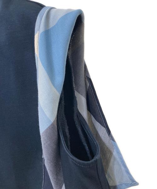 BLUE LABEL CRESTBRIDGE（ブルーレーベルクレストブリッジ）BLUE LABEL CRESTBRIDGE (ブルーレーベルクレストブリッジ) ノースリーブワンピース ネイビー サイズ:36の古着・服飾アイテム