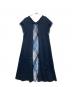 BLUE LABEL CRESTBRIDGE (ブルーレーベルクレストブリッジ) ノースリーブワンピース ネイビー サイズ:36：8000円