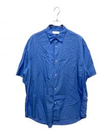 Graphpaper（グラフペーパー）の古着「Broad S/S Oversized Regular Collar Shirt」｜ブルー