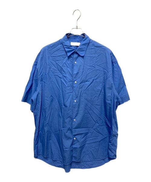 Graphpaper（グラフペーパー）Graphpaper (グラフペーパー) Broad S/S Oversized Regular Collar Shirt ブルー サイズ:1の古着・服飾アイテム