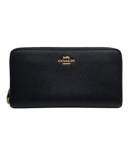 COACH（コーチ）COACH (コーチ) ロング ジップ アラウンド ウォレット ブラックの古着・服飾アイテム