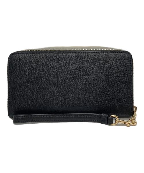 COACH（コーチ）COACH (コーチ) ロング ジップ アラウンド ウォレット ブラックの古着・服飾アイテム