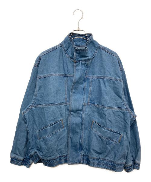 Adam et Rope（アダム エ ロペ）Adam et Rope (アダム エ ロペ) ブリーチデニム ボマージャケット インディゴ サイズ:Lの古着・服飾アイテム