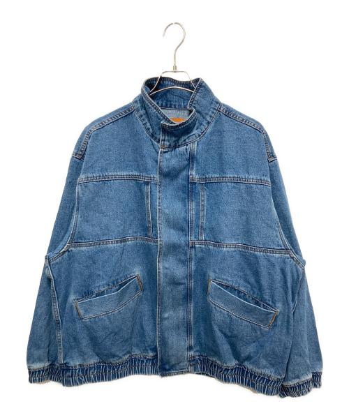 Adam et Rope（アダム エ ロペ）Adam et Rope (アダム エ ロペ) ブリーチデニム ボマージャケット インディゴ サイズ:Lの古着・服飾アイテム