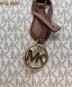 中古・古着 MICHAEL KORS (マイケル・コース) SHEILA センタージップ サッチェル スモール 2WAYショルダーバッグ ホワイト×ブラウン：18000円