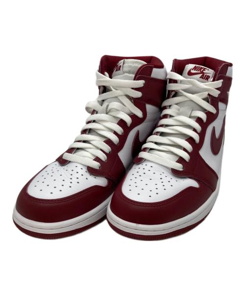 NIKE（ナイキ）NIKE (ナイキ) エアジョーダン1 レトロ ハイ OG ホワイト×レッド サイズ:US9.5の古着・服飾アイテム