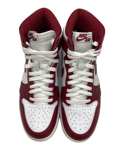 NIKE（ナイキ）NIKE (ナイキ) エアジョーダン1 レトロ ハイ OG ホワイト×レッド サイズ:US9.5の古着・服飾アイテム