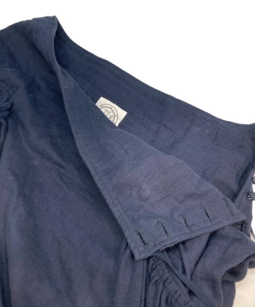 Madder Madder（マダマダ）Madder Madder (マダマダ) ギャザーポケットコットンスカート ネイビー サイズ:FREEの古着・服飾アイテム