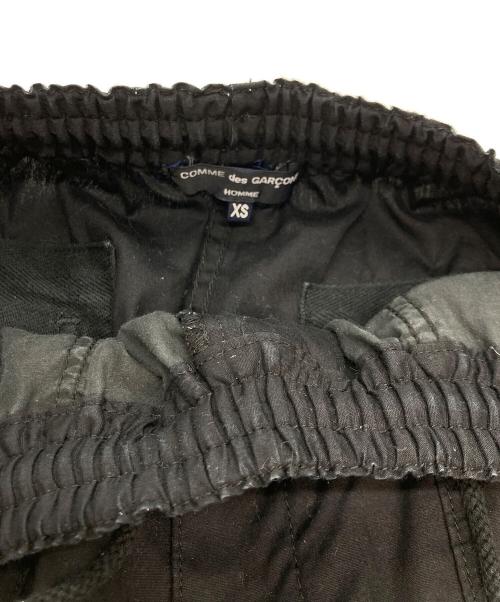 COMME des GARCONS HOMME（コムデギャルソン オム）COMME des GARCONS HOMME (コムデギャルソン オム) ドローコードストレートパンツ ブラック サイズ:XSの古着・服飾アイテム