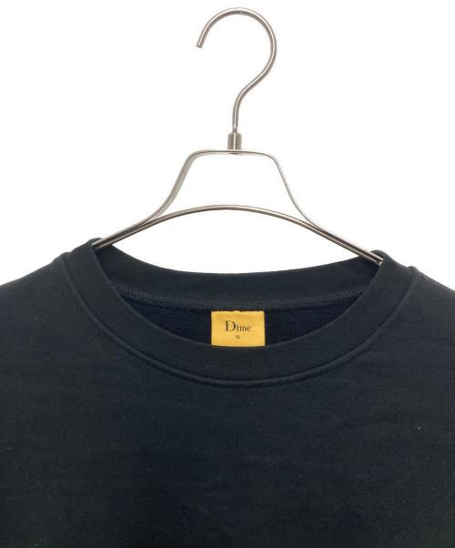 Dime（ダイム）Dime (ダイム) ロゴ刺繍スウェット ブラック サイズ:XLの古着・服飾アイテム