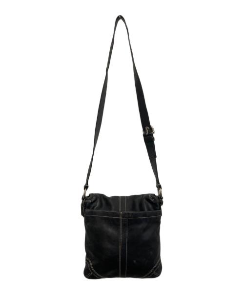 COACH（コーチ）COACH (コーチ) バックルレザーショルダーバッグ ブラックの古着・服飾アイテム